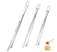 U-Taste Set de Pinza Cocina 30 cm, Acero Inoxidable 18/8, Punta Redondeada | Soldadura Sin Juntas Robusta y Fuerza de Sujeción Mejorada - Para Hornear, Servir, Decorar y Emplatar