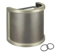 U-tech Upgraded Three-Layer Microphone Pop Filter with Elastic Mesh, Foam & Etamine Layers - Perfect Mic Windscreen Cover and Handheld Shield Mask for Vocal Recording YouTube Videos Streaming(Gold)