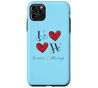 U & W - Iniciales para parejas, boda, aniversario, Mr & Mrs Carcasa para iPhone 11 Pro Max