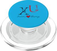 U & X - Iniciales para parejas, boda, aniversario, Mr & Mrs PopSockets PopGrip para MagSafe