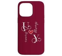 U & Y - Iniciales para parejas, boda, aniversario, Mr & Mrs Carcasa para iPhone 14 Pro Max
