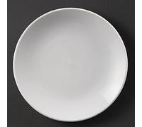 u075 Olympia Whiteware Coupe Placa, blanco (Pack de 12)