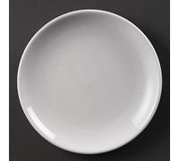 u076 Olympia Whiteware Coupe Placa, blanco (Pack de 12)