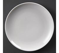 u078 Olympia Whiteware Coupe Placa, blanco (Pack de 12)
