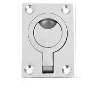 U0sqmyUAu Armario Pulido con Espejo, Tirador de escotilla de Acero Inoxidable Marino, Anillo de elevación Redondo de 50mm, Compatible con Barco(62x44mm)