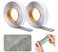 U0U Masilla de silicona moldeable, 5 mm, impermeable, multiusos, sellado de butilo, masilla de sellado de conductos de fontaneros para reparación de paredes de desagüe de fregadero (Gery, 1,5 x 199,9