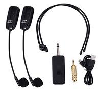 U12F Uhf para dos auriculares inalámbricos micrófono amplificador mezclador adecuado para instrucciones, conferencias de reunión