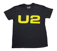 U2 Camiseta para hombre con logotipo 2018, color negro, Negro -, X-Large