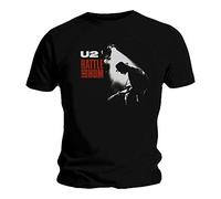 U2 - Camiseta - para Hombre Negro Negro (S