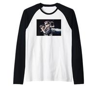 U2 Live In Cardiff Zoo TV Tour Bono con Videocámara Camiseta Manga Raglan