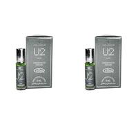 U2 Man Concentrated Perfume Oil Roll-On 6ml (Pack of 2) | Long-Lasting Alcohol-Free Fragrance for Men