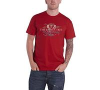 U2 T Shirt Joshua Tree 2017 European Tour Nuevo Oficial De Los Hombres Rojo Ex Size M