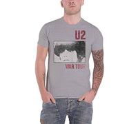 U2 T Shirt War Boy Tour Band Logo Nuevo Oficial De Los Hombres Gris Size S