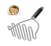 \u200bHeavy-Duty Stainless Steel Potato Masher\u200b - Non-Stick Kitchen Tool for Avocado/Beans (Dishwasher Safe)_MM2