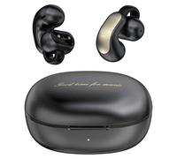 U20Pro - Auriculares de oreja abierta, auriculares inalámbricos FreeClip con clip, Bluetooth, uso similar a una pluma, batería de larga duración, iOS y Android, (negro mate)