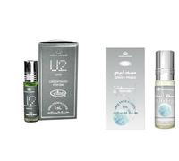 U2Man& WhiteMuskConcentrated Perfume Oil - 6ml Roll-On, Pack of 2 | Long-Lasting Alcohol-Free Attar for Men & Women | Fresh & Musky Fragrance