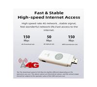 U6 4G WiFi Dongle Compatible con Puerto de Antena Externa 150M USB LTE Mobile Hotspot Enrutador de Tarjeta SIM PortáTil con 1 Antena