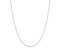 U7 Cadena Mujer Acero Inoxidable Plata Acho 1,4mm, Longitud 46cm + 5cm Collar Mujer Cadena Acero Fino Sin Colgante Joyería Unisex Caja de Regalo