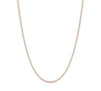 U7 Cadena Mujer Oro RosadoAcero Inoxidable Acho 2,5mm, Longitud 46cm + 5cm Chapado en Oro Rosa Collar Mujer Cadena Acero Fino Sin Colgante Joyería Unisex Caja de Regalo