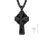 U7 Collares Hombre de Acero Inoxidable Columnas Urna de Cenizas de Cremación Collar Barra Recuerdo Porta Cenizas Colgantes Colgante Rectangular Plateado