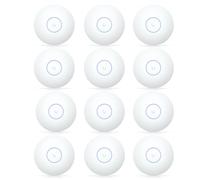 U7-LR WiFi 7 Access Point Bundle 12 Piezas - Punto de acceso Dual Band 2.4/5GHz, 2.5GbE PoE, Cobertura 160 m² cada uno, Velocidad hasta 7300 Mbps, Montaje Techo/Pared, Más de 300 Usuarios