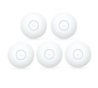 U7-LR WiFi 7 Access Point Pack 5 Piezas - Punto de acceso Dual Band 2.4/5GHz, 2.5GbE PoE, Cobertura 160 m² cada uno, Velocidad hasta 7300 Mbps, Montaje Techo/Pared, Más de 300 Usuarios