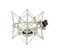 U87 Ai Shock Mount - Soporte de micrófono compatible con Neumann U87 Ai, U67 Set, U89 i y TLM 67 micrófono de condensador de SUUNTOK, plateado
