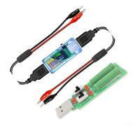 U96 Analizador de energía USB con resolución de energía de 0.001Wh y precisión de sincronización de 1 segundo para evaluación de carga de dispositivos USB (azul)