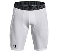 Under Armour Shorts UA HG Armour Long - Transpirables y secado rápido - Hombre Blanco/Negro