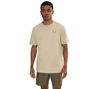 Parte de arriba de manga corta Under Armour Left Chest Logo para hombre City Khaki / Taupe Dusk S