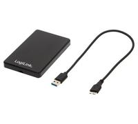 UA0339 Carcasa Disco Duro: 2.5" PnP USB 3.0 Plástico Negro LOGILINK