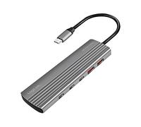 UA0415 Hub USB A-Hembra x2,USB C-Hembra x8,USB C-Conector Gris LOGILINK