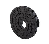 Uadme 1000 mm Cable de Nylon, Cables de Cadena de Arrastre, R28 Cadena de Transmisión de Plástico, Cadena de Arrastre de Nylon Negro Soporte de Cable, para Impresora 3D/Máquina Enrutadora CNC