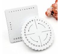 Uadme 2 discos redondos cuadrados Kumihimo de macramé con cordón trenzado para pulsera, disco tejido hecho a mano