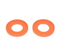 Uadme 2 pulseras de silicona, pulseras impermeables para el hogar con fijación simétrica de ventosa, flexibles y cómodas para limpiar la cocina, color naranja, Silicona