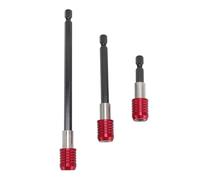 Uadme 3pcs establecido extensor de destornillador de taladro 1/4 pulgada Hex vástago 60 mm 100 mm 150 mm de madera de madera extensión de broca