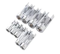 Uadme 9 Piezas Juego Llaves de Vaso 3/8" 1/2", 10-22mm Llave Sonda Lambda, Acero CRV, para Reparación de Automóviles