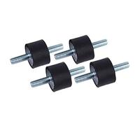 Uadme Aislador Antivibración Goma, 4 Pcs Soporte de Goma, Silentblock Antivibración Amortiguador de Choque, para Barco, Automóvil, Carrete (M8 30 * 20)