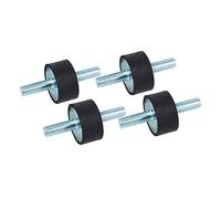 Uadme Aislador Antivibración Goma, 4 Pcs Soporte de Goma, Silentblock Antivibración Amortiguador de Choque, para Barco, Automóvil, Carrete (M8 30 * 15)