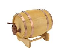 Uadme Barril de vino,barril de whisky de 0,75 l barril de envejecimiento profesional barril de presión de cerveza vintage con grifo y soporte de madera para almacenar cerveza whisky ron
