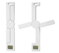 Uadme Báscula de Cocina Digital Plegable, con Pantalla LCD, 2g-5000g Bascula Portatil Comida, 5 Unidades de Medida para Viajes y Acampadas, Control de Calorías en Dieta, sin Batería