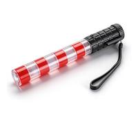 Uadme Bastón de Tráfico de Señal LED, 30cm Varita de Control de Señalización, Luz de Advertencia para Dirigir de Tráfico, Seguridad Vial