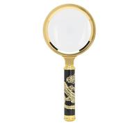 Uadme bluebone 7X Magnifying Glass 70mm Vintage Handheld Magnifier for Reading Household Use