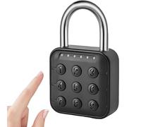 Uadme Candado 6 Digitos, Candado Electronico, Candado Taquilla Gimnasio, Candado con Combinación, Candado Impermeable IP67 para Maletas, Taquillas, Salas de Deporte y Viajes(Cerradura con Combinación)