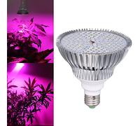 Uadme E27 Luz Crecimiento Led, 20W 120Leds Bombilla De Planta Espectro Completo Cultivo Interior Led JardíN Frutas Para PláNtulas Suculentas Verduras Flores
