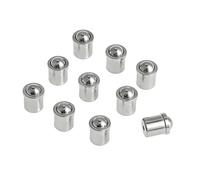 Uadme Émbolo de Resorte de Bola, 10 Piezas Juego de Émbolo de Bola de Acero Inoxidable, Posicionadores de Bola de Resorte, Cuerpo de 5mm*6mm, para Dispositivos Mecánicos, Abrazaderas, Moldes