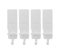 Uadme Gancho de baño Ganchos de pared adhesivos Ganchos de utilidad grandes Fuerte adherencia Impermeable Antideslizante para cocina Baño Dormitorio Plástico 4 piezas