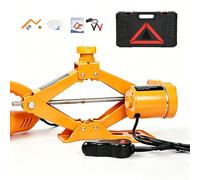 Uadme Gato Eléctrico para Coche 3T, 12V Kit de Gato de Tijera para Automóvil, para Sedanes SUV o Cualquier Vehículo, Altura de Elevación 120-420 mm