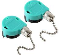 Uadme Interruptor Ventilador Techo, 2 Piezas Interruptores de Cadena de Tracción de Control de Luz, ZE-268S6 de 3 Velocidades y 4 Cables, para Lámpara de Techo