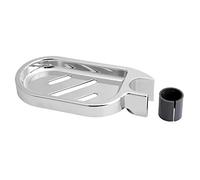 Uadme Jabonera de baño con Clip, jabonera de Ducha ABS, Bandeja de jabón de Ducha con Clip, Accesorio de baño Ajustable para Tubo/tubería/Varilla/Poste de 25mm